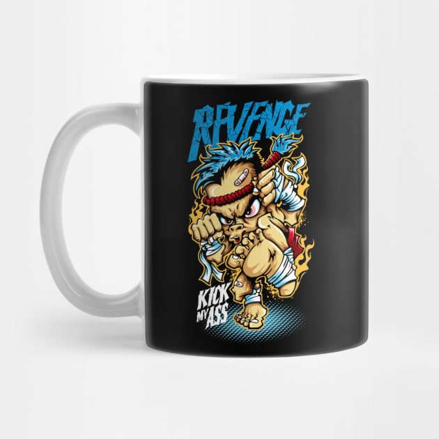 Revenge Kick My Ass T-Shirt - Bold and Edgy Quote Design by Urbanprint